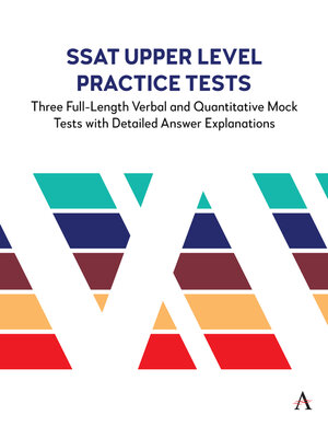 cover image of SSAT Upper Level Practice Tests